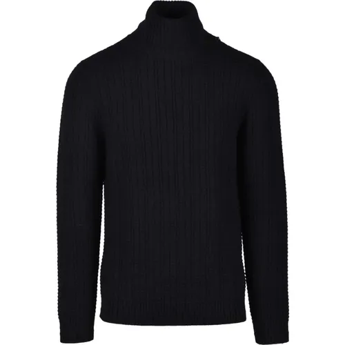 Turtlenecks, male, , Size: 3XL Merino Wool Sweater - Alpha Studio - Modalova