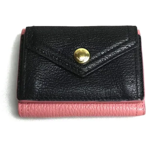 Pre-owned Leather wallets , female, Sizes: ONE SIZE - Miu Miu Pre-owned - Modalova