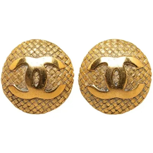 Pre-owned Jewellery, female, , Size: ONE SIZE Pre-owned Metal earrings - Chanel Vintage - Modalova