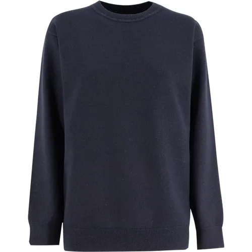 Plüschstrick Crew Neck Pullover , Damen, Größe: XS - Fabiana Filippi - Modalova