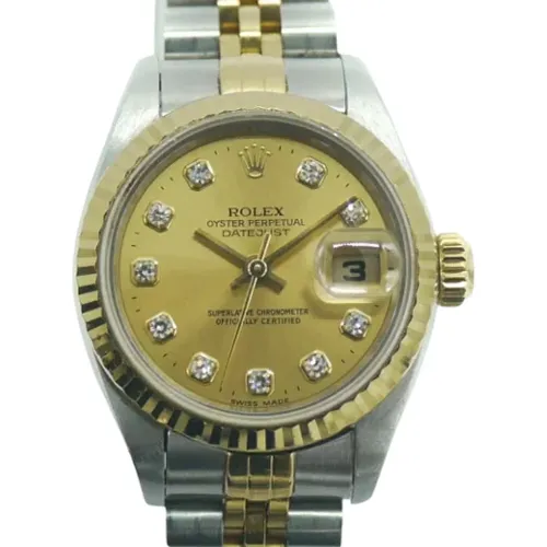 Pre-owned Stainless Steel watches , female, Sizes: ONE SIZE - Rolex Vintage - Modalova