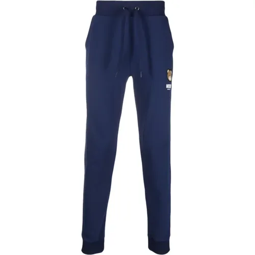 Sweatpants, male, , Size: L Teddy Bear Logo Trousers - Moschino - Modalova