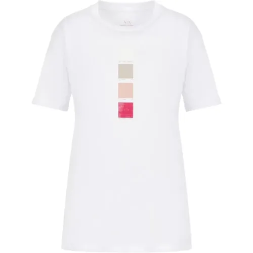Classic T-Shirt , female, Sizes: S, L, M - Armani Exchange - Modalova