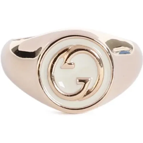 Metall Interlocking G Ring Gucci - Gucci - Modalova