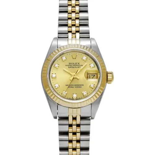 Pre-owned Gold watches , female, Sizes: ONE SIZE - Rolex Vintage - Modalova