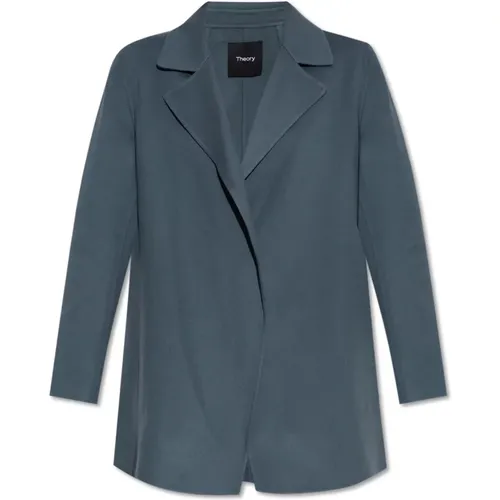 Kaschmir-Blazer , Damen, Größe: L - Theory - Modalova