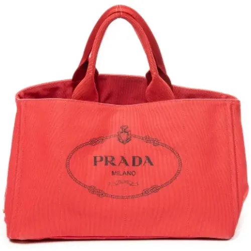 Pre-owned Canvas handbags , female, Sizes: ONE SIZE - Prada Vintage - Modalova