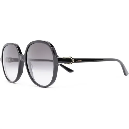Schwarze Sonnenbrille für den täglichen Gebrauch - Cartier - Modalova