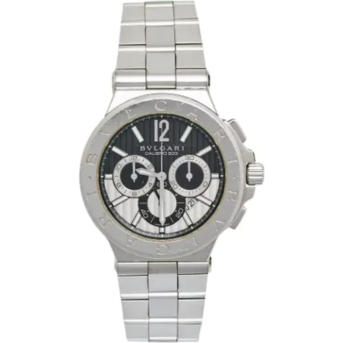 Pre-owned Watches, male, , Size: ONE SIZE Pre-owned Stainless Steel watches - Bvlgari Vintage - Modalova