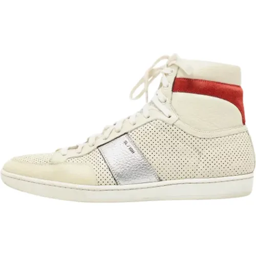 Pre-owned Sneakers, male, , Size: 10 US Pre-owned Leather sneakers - Yves Saint Laurent Vintage - Modalova