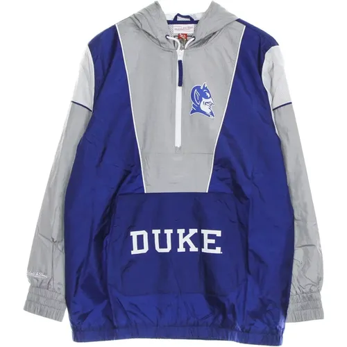 Light Jackets, male, , Size: L Duke Blue Devils Windbreaker Jacket - Mitchell & Ness - Modalova