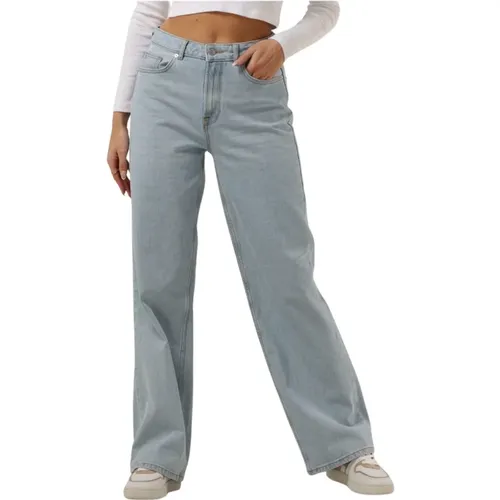 Weite Bein Himmelblaue Jeans , Damen, Größe: W25 L32 - Selected Femme - Modalova