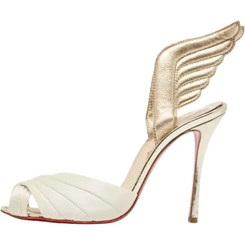 Pre-owned Sandals, female, , Size: 8 US Pre-owned Leather sandals - Christian Louboutin Pre-owned - Modalova