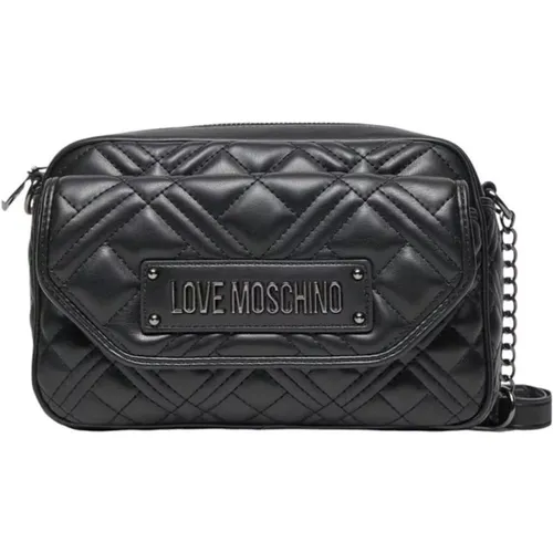 Cross Body Bags, female, , Size: ONE SIZE Polyurethane Handbag Women's Collection - Love Moschino - Modalova