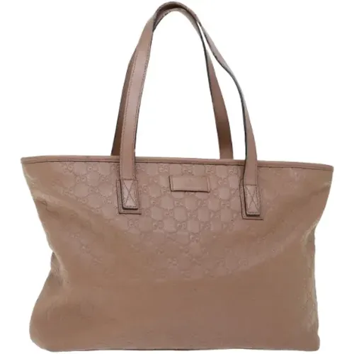 Pre-owned Tote Bags, female, , Size: ONE SIZE Pre-owned Canvas gucci-bags - Gucci Vintage - Modalova