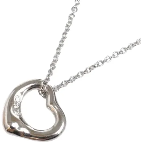 Pre-owned Jewellery, female, , Size: ONE SIZE Pre-owned Platinum necklaces - Tiffany & Co. Pre-owned - Modalova