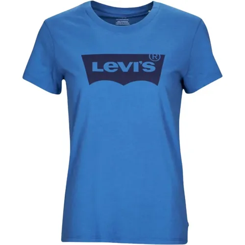 Levi's, Damen Perfektes Tee Schwarz Weiß , Damen, Größe: 2XS - Levis - Modalova