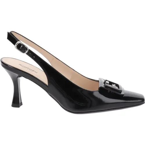 Leather Buckle High Heels , female, Sizes: 3 UK, 7 UK, 4 UK - Nerogiardini - Modalova