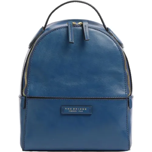 Blauer Bucket Bag & Rucksack , Damen, Größe: ONE Size - The Bridge - Modalova