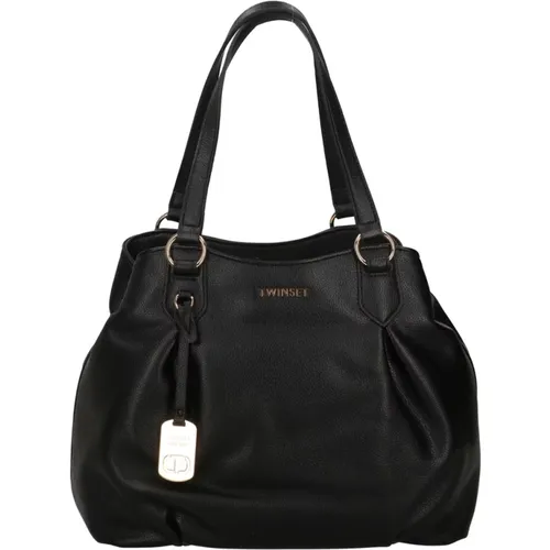 Elegante Schwarze Handtasche 2024 Modell , Damen, Größe: ONE Size - Twinset - Modalova