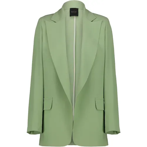 Elegante Grüne Jacke für Frauen , Damen, Größe: 2XS - Nathi Luxury - Modalova