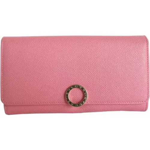 Pre-owned Wallets, female, , Size: ONE SIZE Pre-owned Leather wallets - Bvlgari Vintage - Modalova