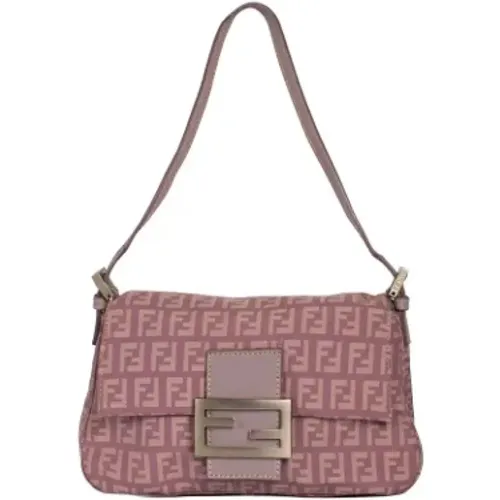 Pre-owned Shoulder Bags, female, , Size: ONE SIZE Pre-owned Canvas fendi-bags - Fendi Vintage - Modalova