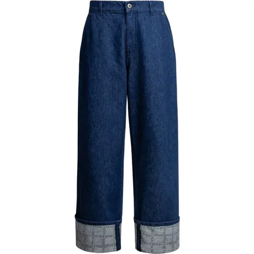 Blaue Denim Jeans mit Logo-Detail , Herren, Größe: L - JW Anderson - Modalova