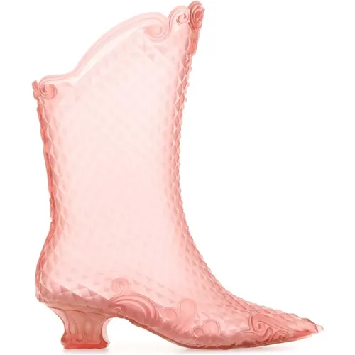 Rosa PVC -Knöchelstiefel , Damen, Größe: 35 EU - Y/Project - Modalova