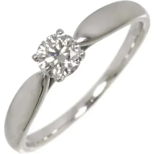 Pre-owned Jewellery, female, , Size: ONE SIZE Pre-owned Platinum rings - Tiffany & Co. Pre-owned - Modalova