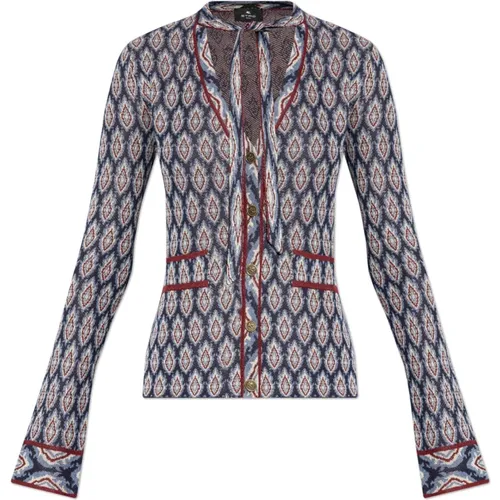 Patterned cardigan , female, Sizes: M - ETRO - Modalova