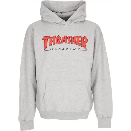 Roter Outlined Hoodie Streetwear - Thrasher - Modalova