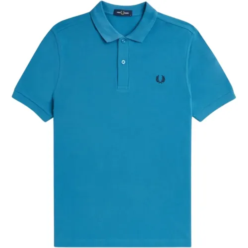 Polo Shirts, male, , Size: M Piqué Polo Shirt - Fred Perry - Modalova