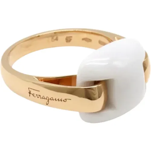 Pre-owned Metal rings , female, Sizes: ONE SIZE - Salvatore Ferragamo Pre-owned - Modalova