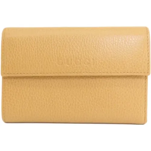 Pre-owned Wallets, female, , Size: ONE SIZE Pre-owned Leather wallets - Gucci Vintage - Modalova