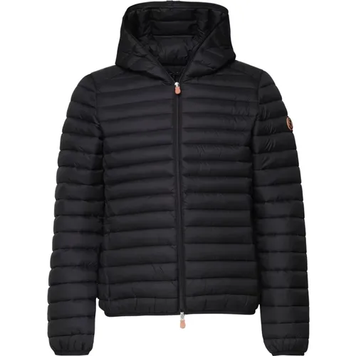 Quilted Hooded Donald Jacket , male, Sizes: L - Save The Duck - Modalova