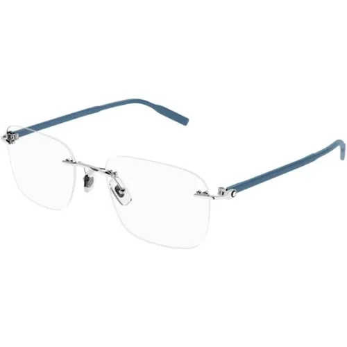 Stylish Silver Glasses , unisex, Sizes: 58 MM - Montblanc - Modalova