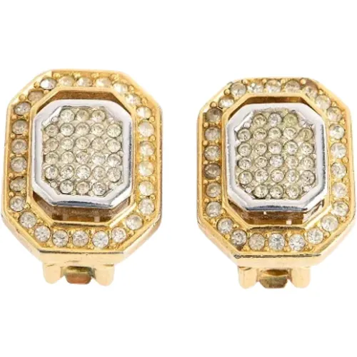 Pre-owned Jewellery, female, , Size: ONE SIZE Pre-owned Metal earrings - Dior Vintage - Modalova