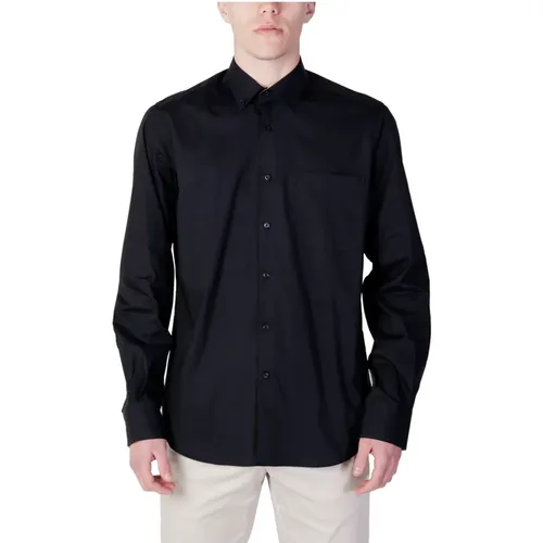 Schwarzes Langarmshirt mit Taschen , Herren, Größe: 3XL - Alviero Martini 1a Classe - Modalova