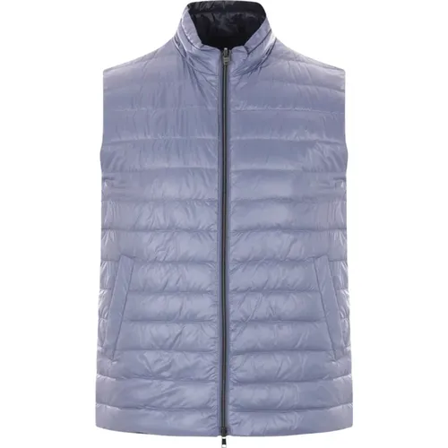 Vests, male, , Size: M Reversible Ultralight Jacket - Herno - Modalova