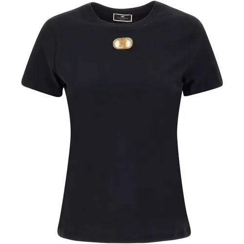 T-shirts and Polos by , female, Sizes: S - Elisabetta Franchi - Modalova