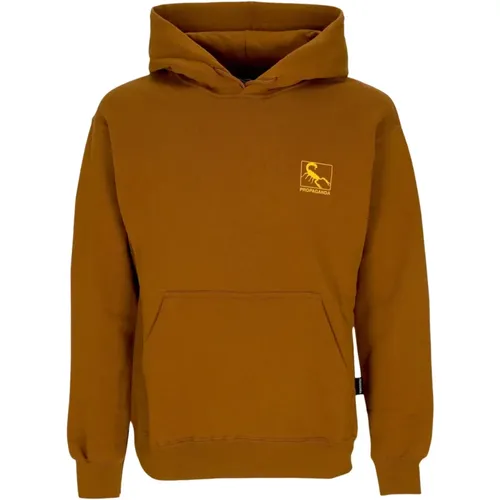 Brauner Hoodie mit Kängurutasche , Herren, Größe: S - Propaganda - Modalova