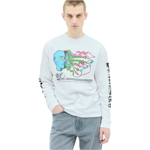 Langarm T-Shirt mit Grafikdruck , Herren, Größe: XL - Brain Dead - Modalova