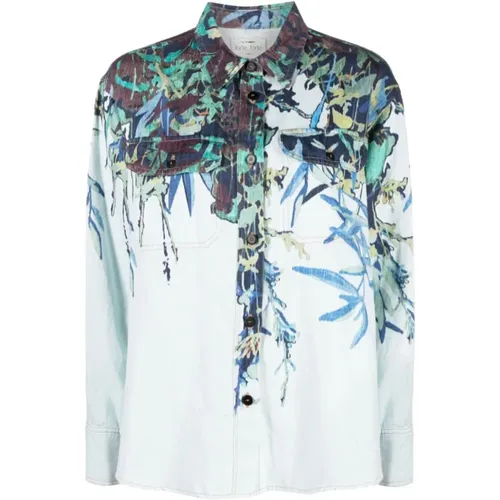 Printed Multicolored Button-Up Shirt , female, Sizes: S, M - Forte Forte - Modalova