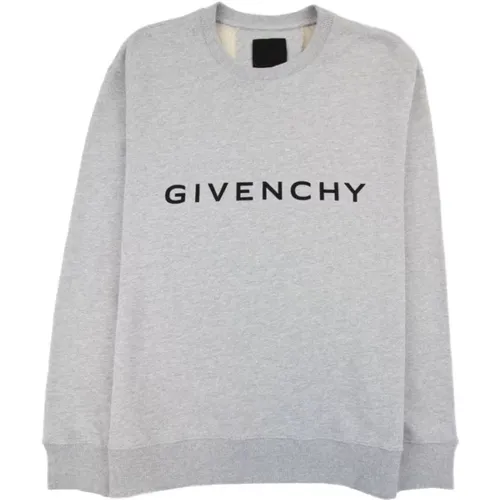 Slim Fit Fleece Sweatshirt, Light Grey , male, Sizes: L, M, XL, 2XL - Givenchy - Modalova