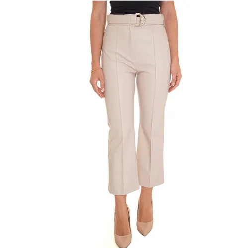 Faux Leather Bell Bottom Trousers , female, Sizes: L, M - Liu Jo - Modalova