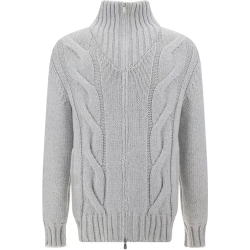 Cashmere Sweater with Zipper , male, Sizes: XL - BRUNELLO CUCINELLI - Modalova