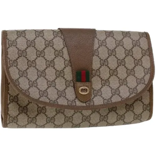 Pre-owned Clutches, female, , Size: ONE SIZE Pre-owned Canvas gucci-bags - Gucci Vintage - Modalova