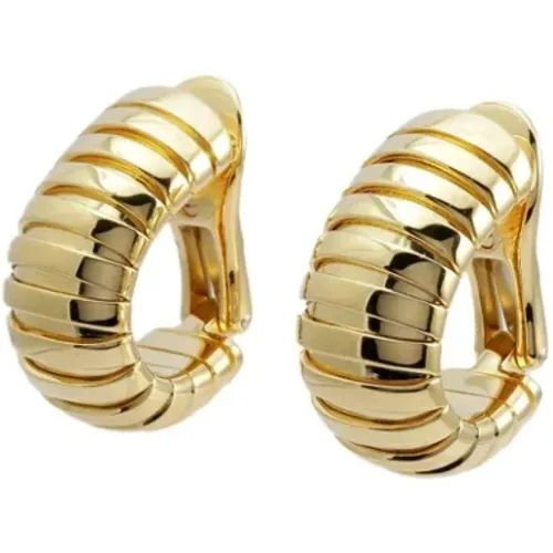 Pre-owned Jewellery, female, , Size: ONE SIZE Pre-owned Gold earrings - Bvlgari Vintage - Modalova