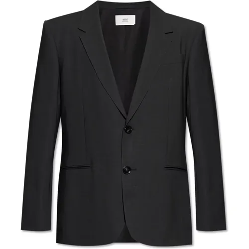 Blazers, male, , Size: XL Wool blazer - Ami Paris - Modalova